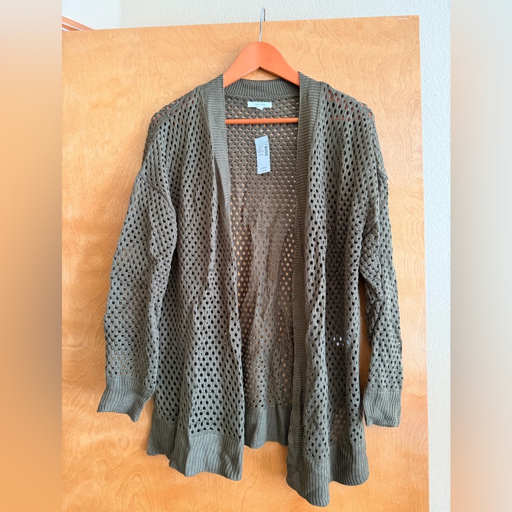 Maurice’s Olive Open-Knit Women's Cardigan